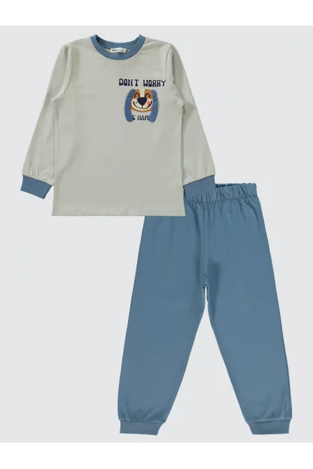 Ensemble pyjama garçon anthracite 2-5 ans - Emballage