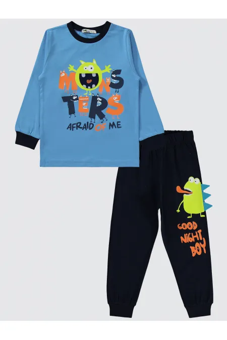 Ensemble pyjama garçon 2-5 ans bleu marine - Emballage