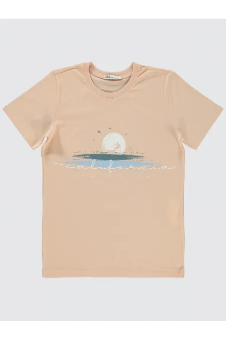 Boys T-Shirt 10-13 Years Old Salmon - Package