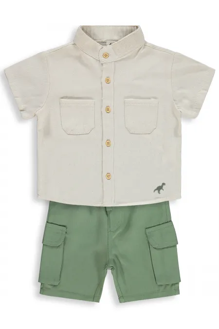 Bebek Takım 0-24 Ay Taş Rengi - Paket