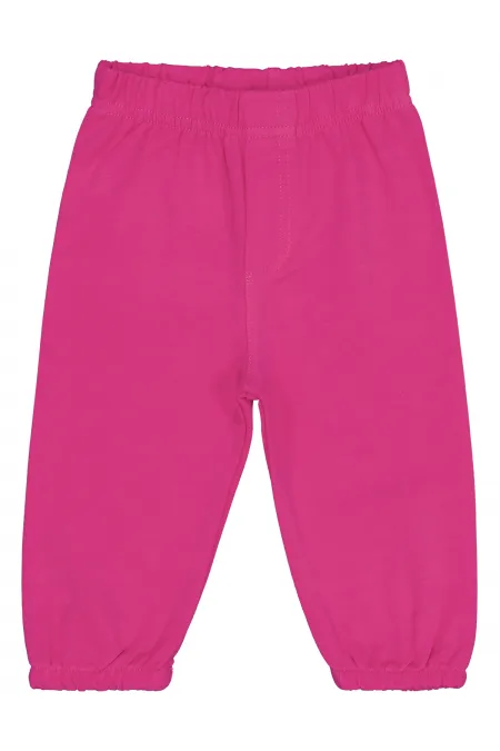 Baby Tracksuit Bottoms 0-24 Months Dark Fuchsia - Pack