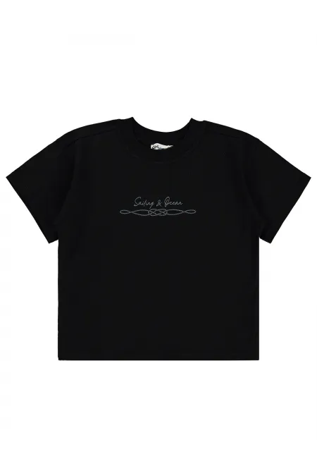 Boys T-Shirt 6-9 Years Old Black - Pack