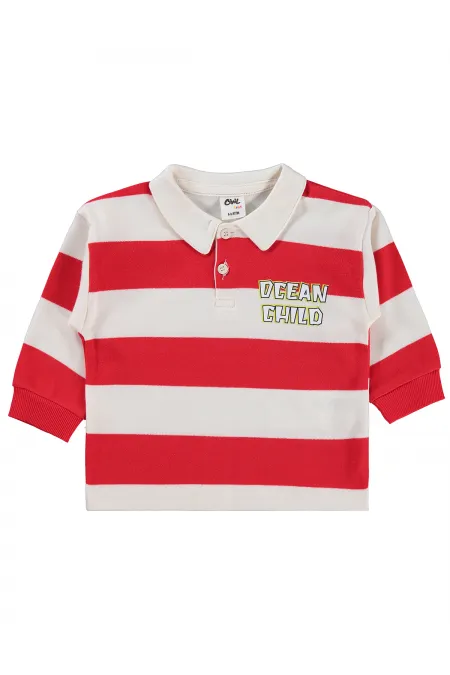 Bebek Sweatshirt 0-24 Ay Kırmızı - Paket