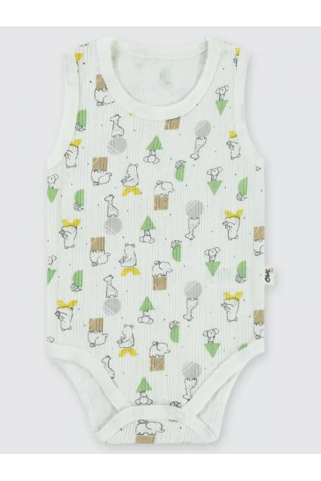 Body bébé à boutons-pression 0-24 mois écru - Emballage