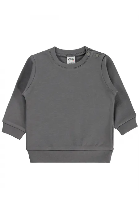 Bebek Sweatshirt 0-24 Ay Antrasit - Paket