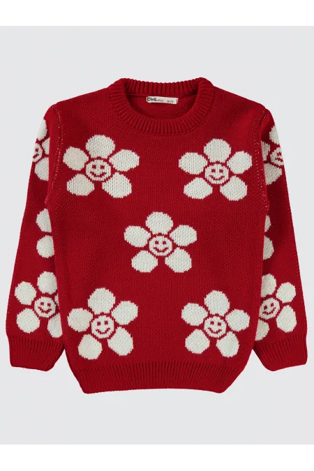 Pull rouge pour fille de 6 à 9 ans - Emballage