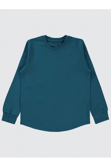 Erkek Çocuk Sweatshirt 6-9 Yaş Koyu Petrol - Paket