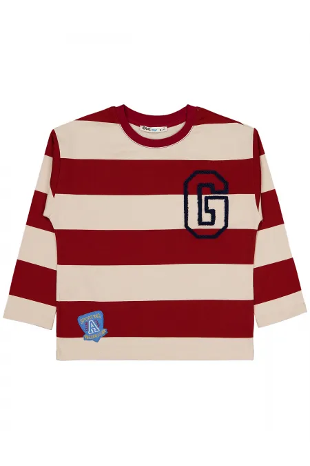 Erkek Çocuk Sweatshirt 6-9 Yaş Bordo - Paket