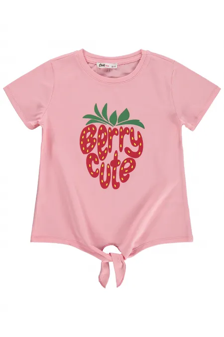 T-shirt fille, 6-9 ans, rose poudré - Lot T-shirt fille, 6-9 ans, rose poudré - Lot
