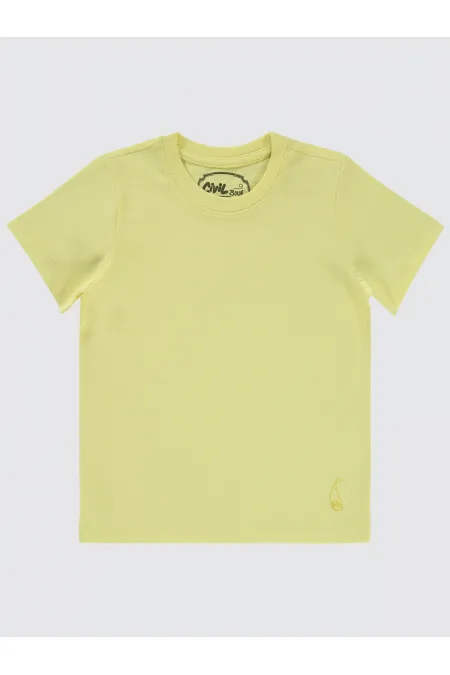 Boys T-Shirt 2-5 Years Old Light Yellow - Package