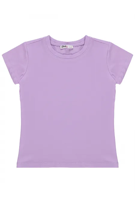 Kız Çocuk Tişört Km 2-5 Yaş Lila - Paket