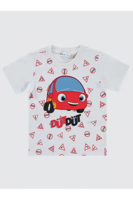 Erkek Çocuk Tişört 2-5 Yaş Beyaz - Paket