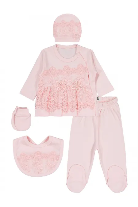 Baby Bodysuit Sets 0-24 Months Salmon - Package