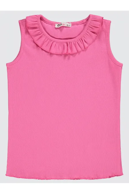 Girls' T-Shirt 10-13 Years Old Fuchsia - Package