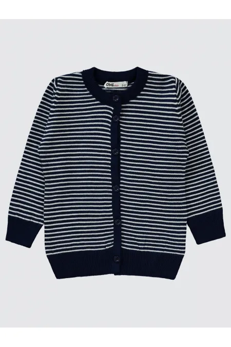 Gilet bleu marine pour fille de 2 à 5 ans - Emballage