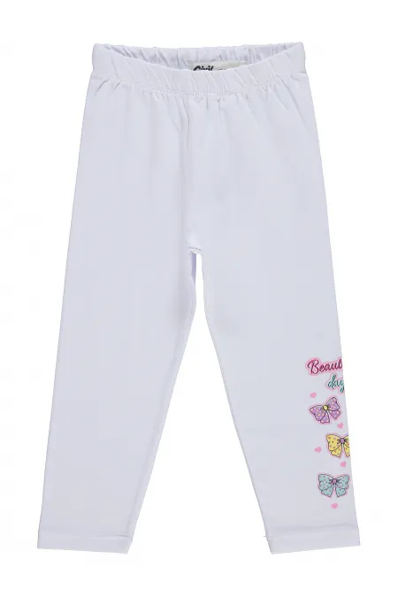 Leggings pour filles, Km, 2-5 ans, blancs - Lot