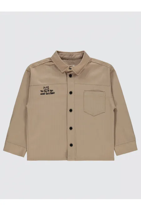 Chemise garçon 6-9 ans en vison - Emballage