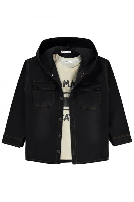 Boys' Shirt Set, Ages 6-9, Dark Gray - Package