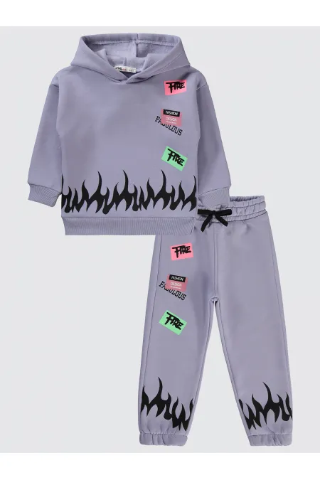 Girls Tracksuit Set 2-5 Years Old Lilac - Package