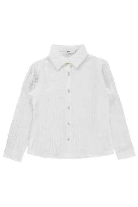 T-shirt pour fille, 6-9 ans, blanc cassé - Emballage