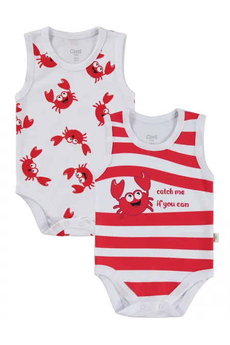 Baby Snap Bodysuit 0-24 Months White - Package