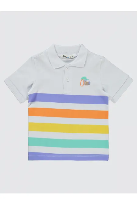 Lot de T-shirts blancs pour garçon de 2 à 5 ans