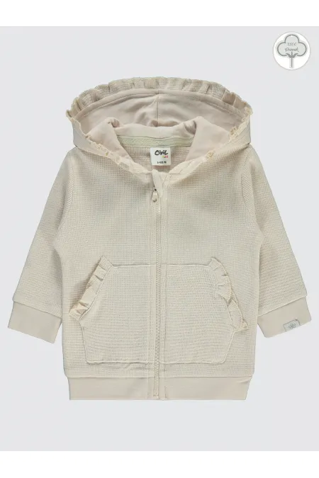 Gilet bébé 0-24 mois couleur pierre - Emballage