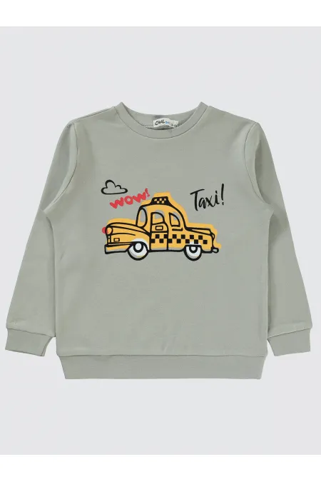 Erkek Çocuk Sweatshirt 2-5 Yaş Soft Gri - Paket