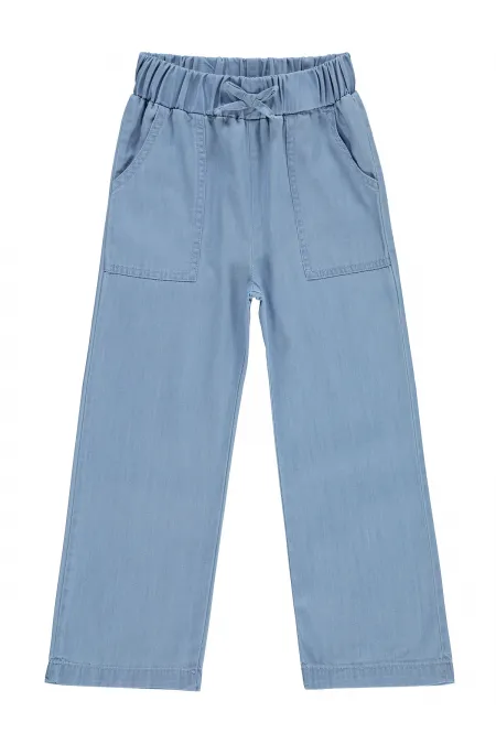 Kız Çocuk Pantolon 6-9 Yaş Mavi - Paket