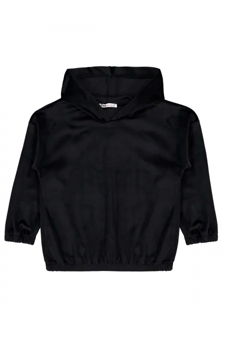 Kız Çocuk Sweatshirt 6-9 Yaş Siyah - Paket