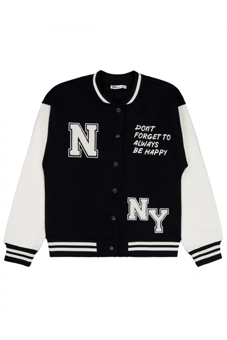 Kız Çocuk Hırka 10-13 Yaş Siyah - Paket