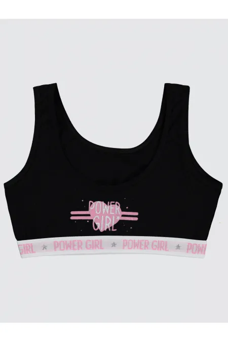 Kız Çocuk Büstiyer 2-9 Yaş Siyah - Paket