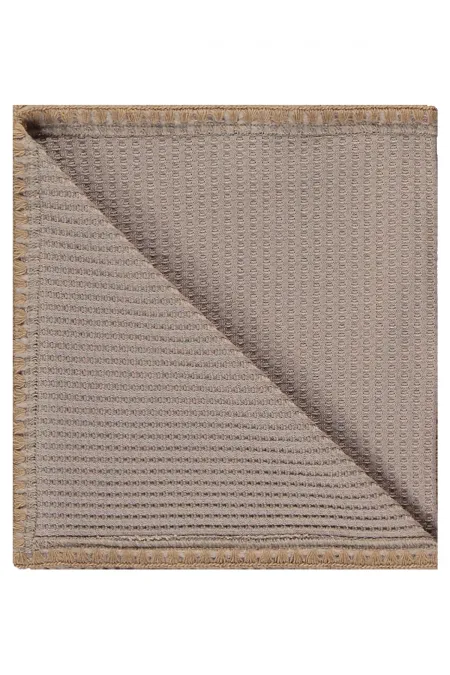 Ensemble couverture et lange pour bébé 0-24 mois beige - Emballage