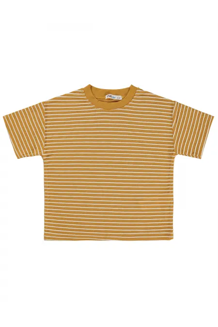 T-shirt garçon, 2-5 ans, moutarde - Lot
