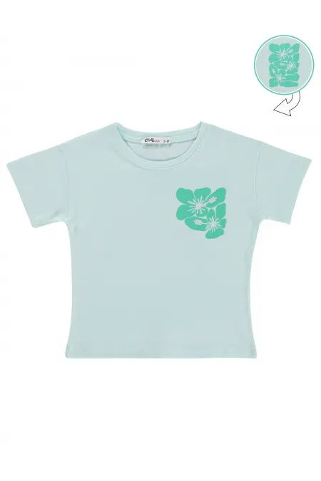 Kız Çocuk Tişört 2-5 Yaş Açık Mint - Paket