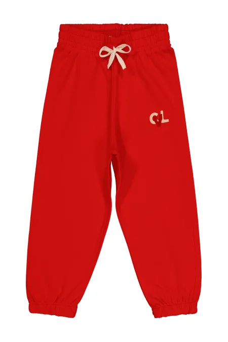 Bas de survêtement rouge pour garçon de 2 à 5 ans - Lot