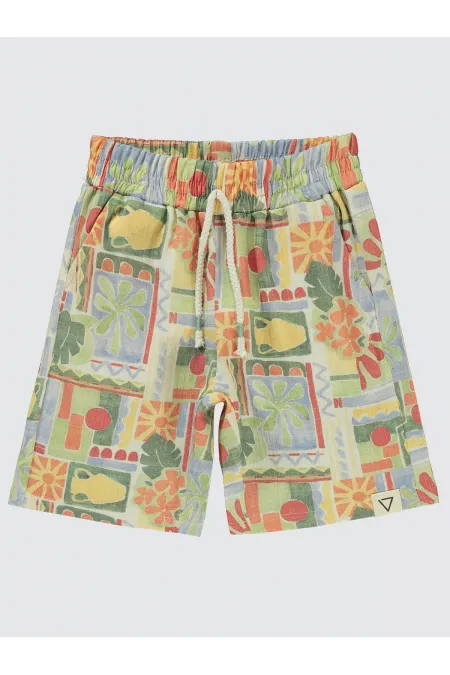 Short garçon 6-9 ans écru - Paquet