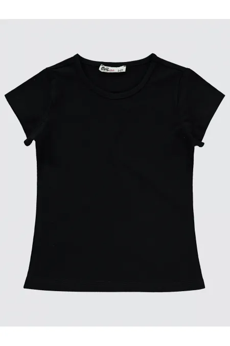 Girls' T-Shirt Km 2-5 Years Black - Package