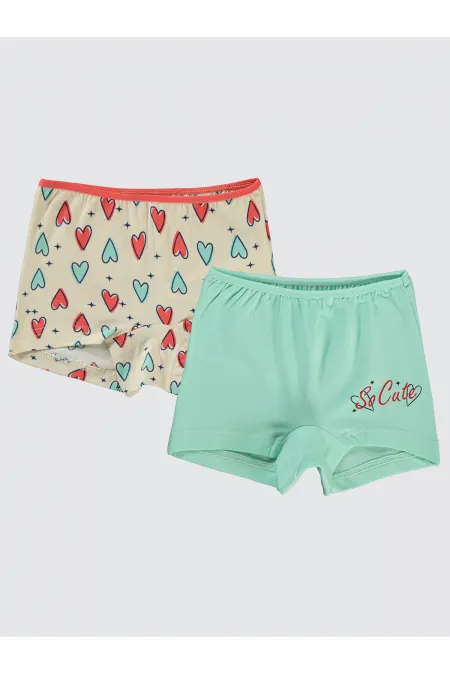 Kız Çocuk Boxer 2-9 Yaş Standart - Paket