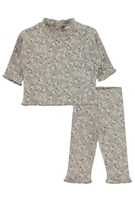 Ensemble bébé 0-24 mois vison foncé - Lot