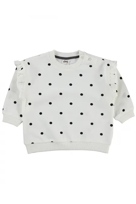 Bebek Sweatshirt 6-18 Ay Ekru - Paket