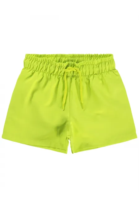 Erkek Çocuk Deniz Şort 2-5 Yaş Limon Yeşili - Paket