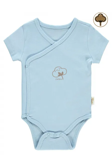 Bebek Çıtçıtlı Badi 0-24 Ay Mavi - Paket