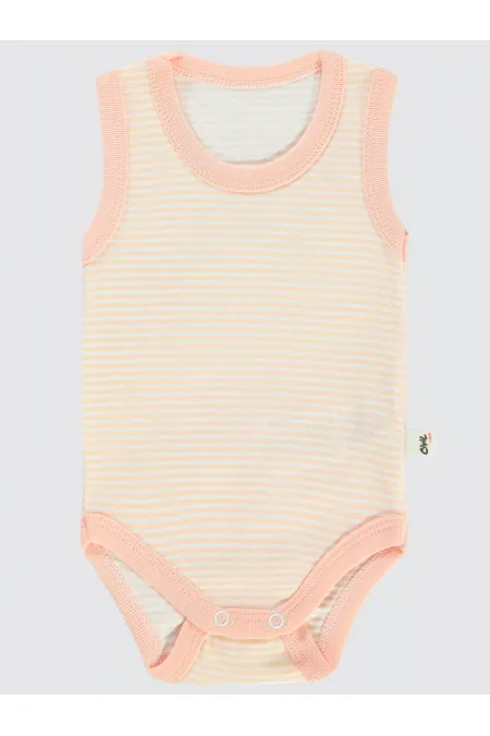 Bebek Çıtçıtlı Badi 0-24 Ay Somon - Paket