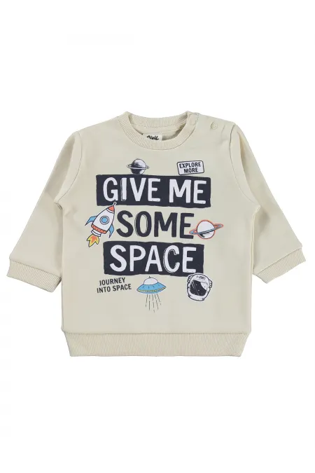 Bebek Sweatshirt 0-24 Ay FilDişi - Paket