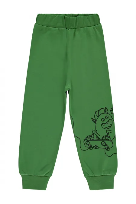 Pantalon de survêtement garçon, 2-5 ans, vert foncé - Lot