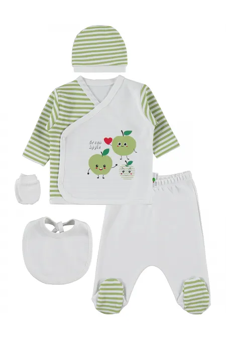 Bebek Zıbın Takımları 0-24 Ay Ekru - Paket