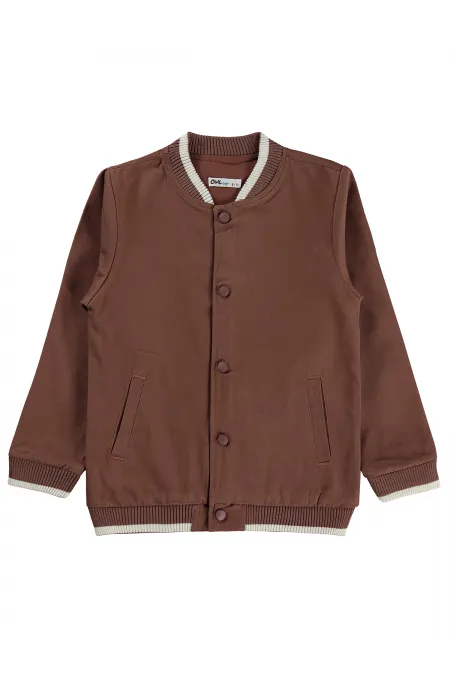 Boys' Jacket, Ages 10-13, Light Brown - Package