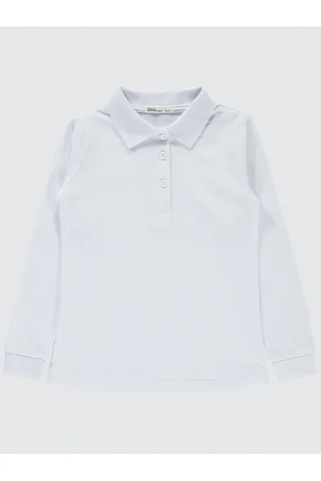 Kız Çocuk Sweatshirt 6-9 Yaş Beyaz - Paket