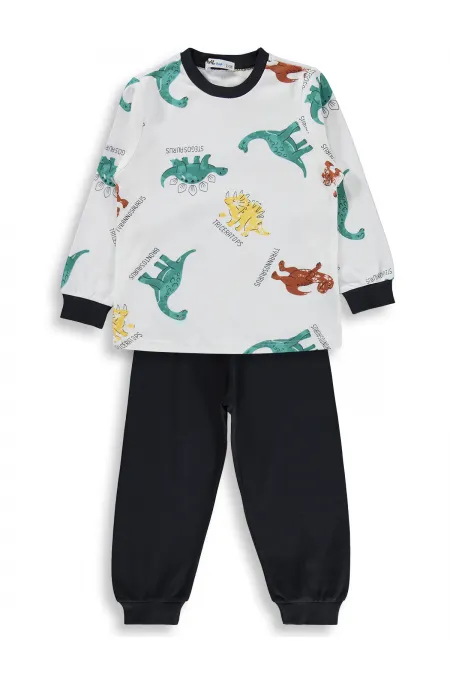 Erkek Çocuk Pijama Takımı 2-5 Yaş Füme - Paket